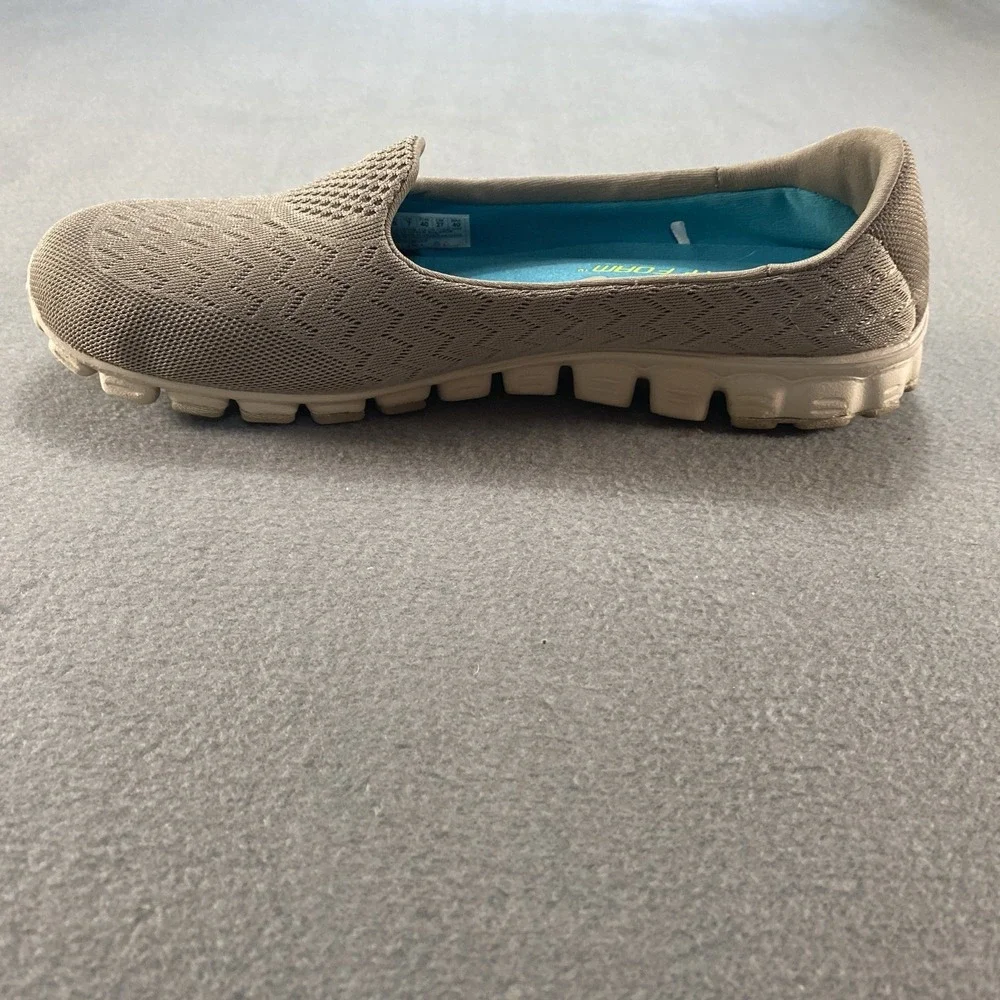 Skechers Womens Slip on Memory‎ Foam Gray Mesh 10M